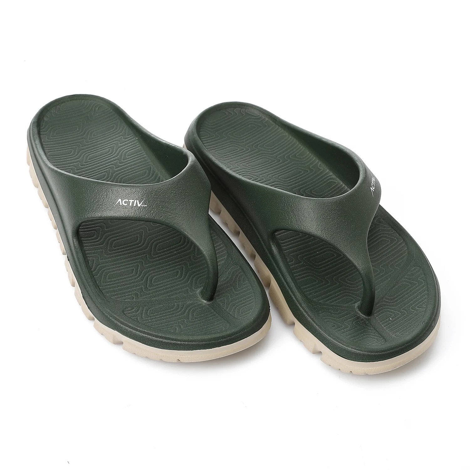 ACTIVNEW FLIP FLOP - BEIG & GRN - Image 2