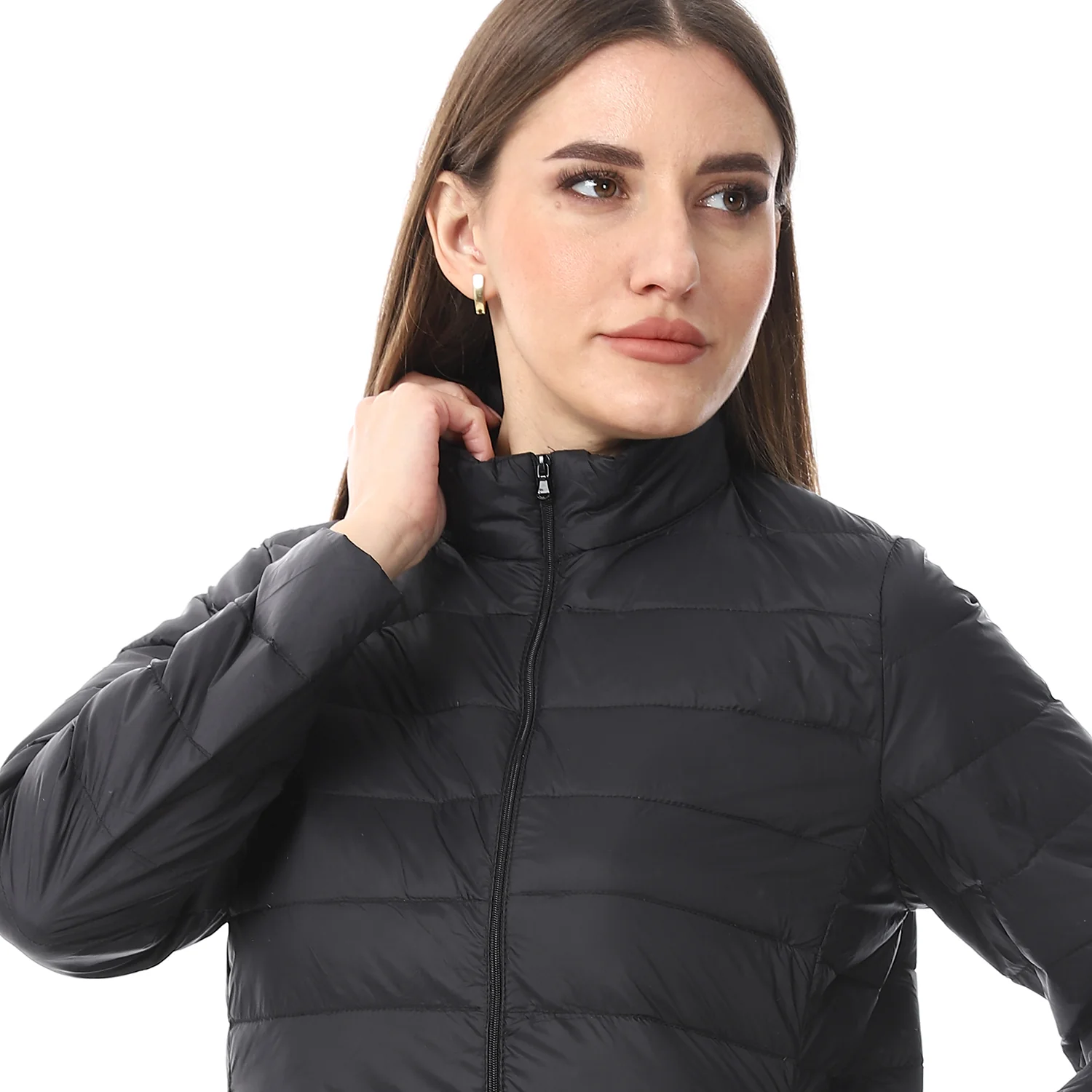 ACTIVNEW LADY'S DOWN JACKET - BLACK - Image 4