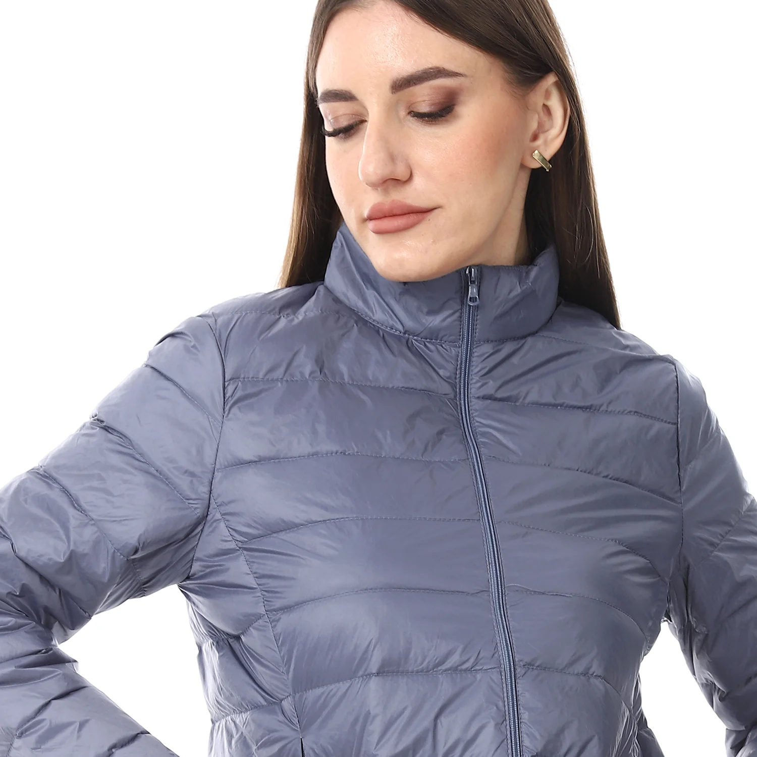 ACTIVNEW LADY'S DOWN JACKET - BLUE - Image 4
