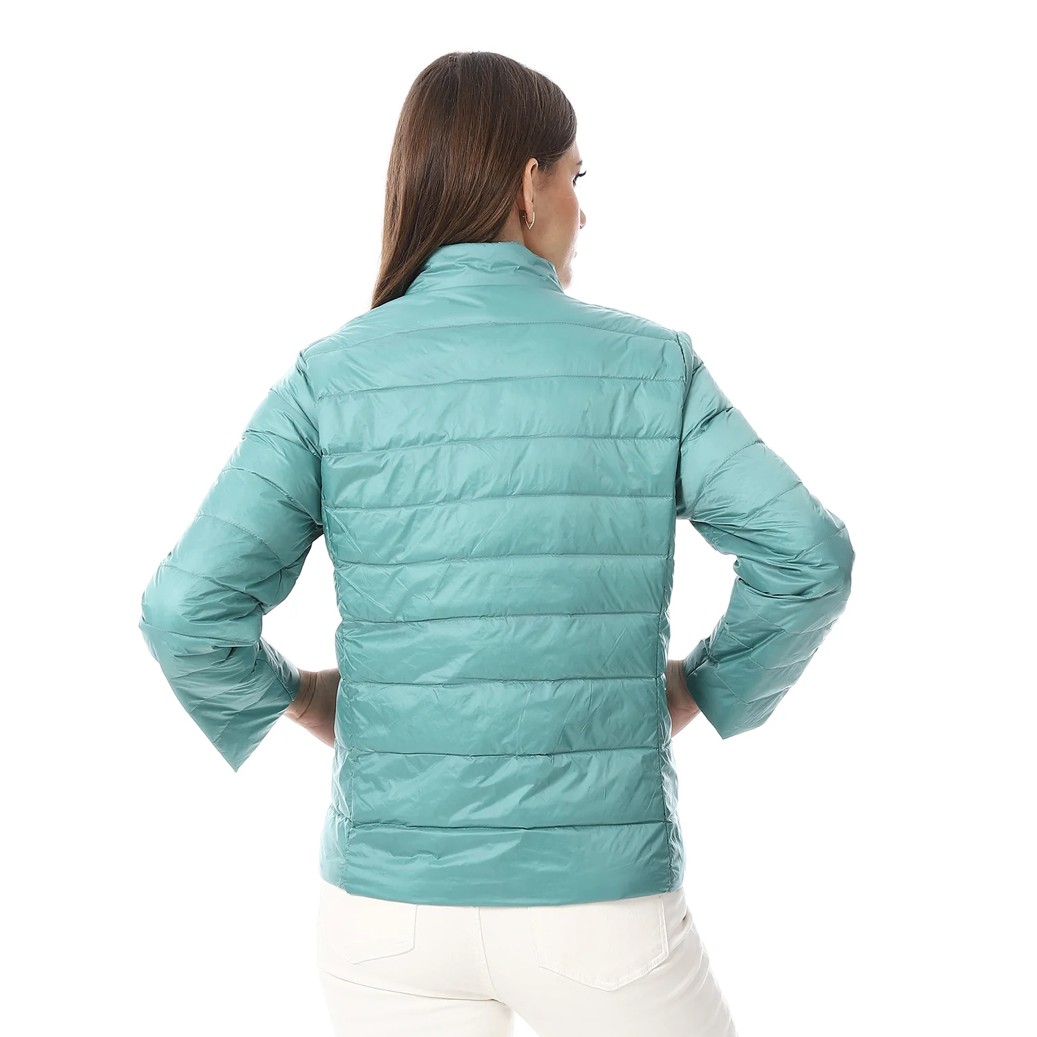 ACTIVNEW LADY'S DOWN JACKET - GREEN - Image 3