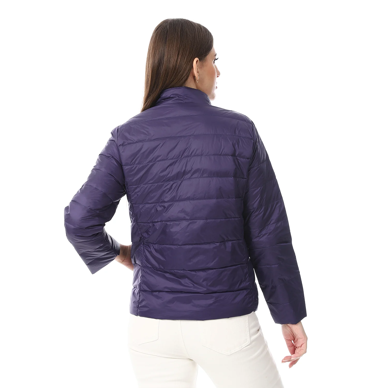 ACTIVNEW LADY'S DOWN JACKET - NAVY - Image 3