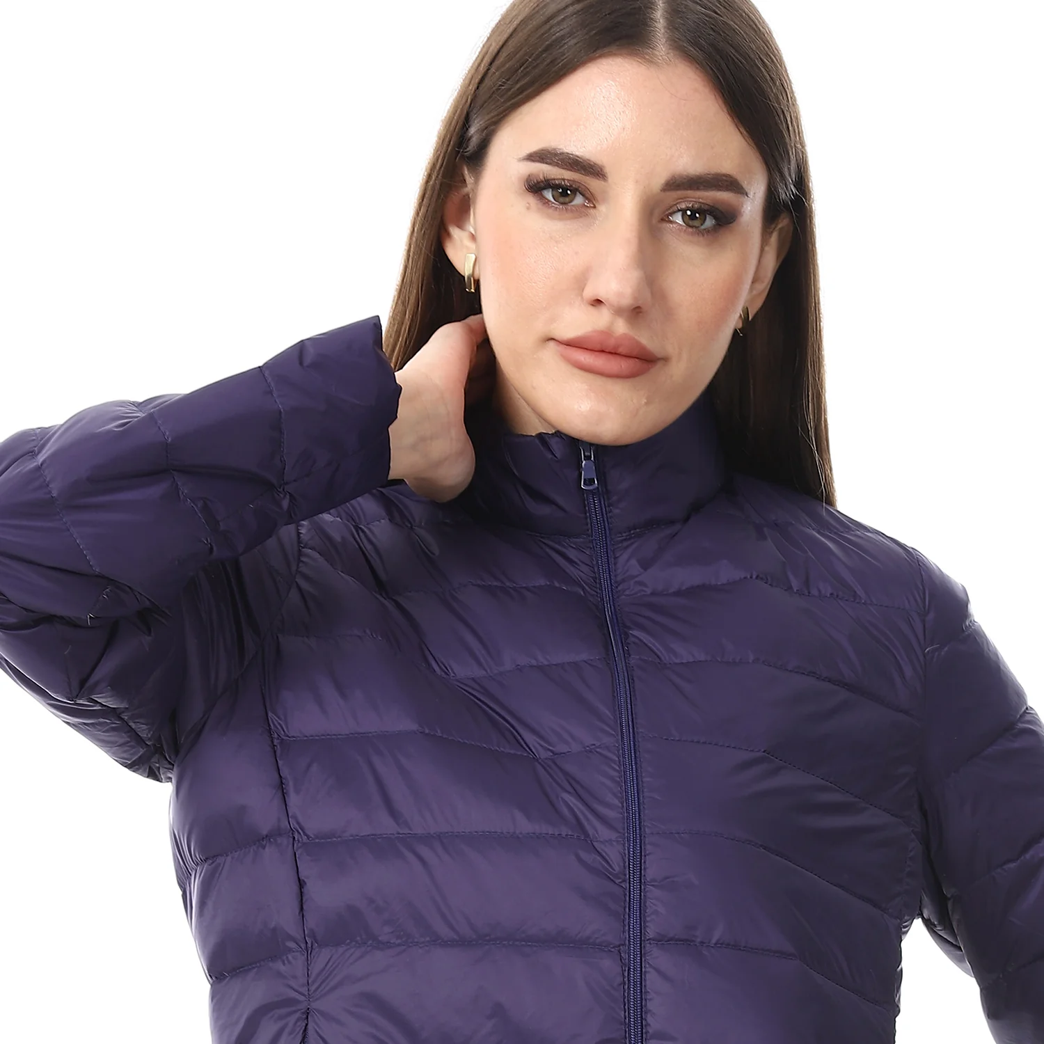 ACTIVNEW LADY'S DOWN JACKET - NAVY - Image 4