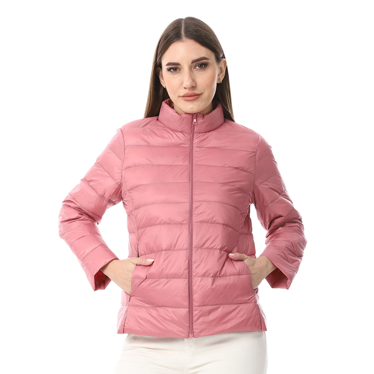 ACTIVNEW LADY'S DOWN JACKET - PINK - Image 4
