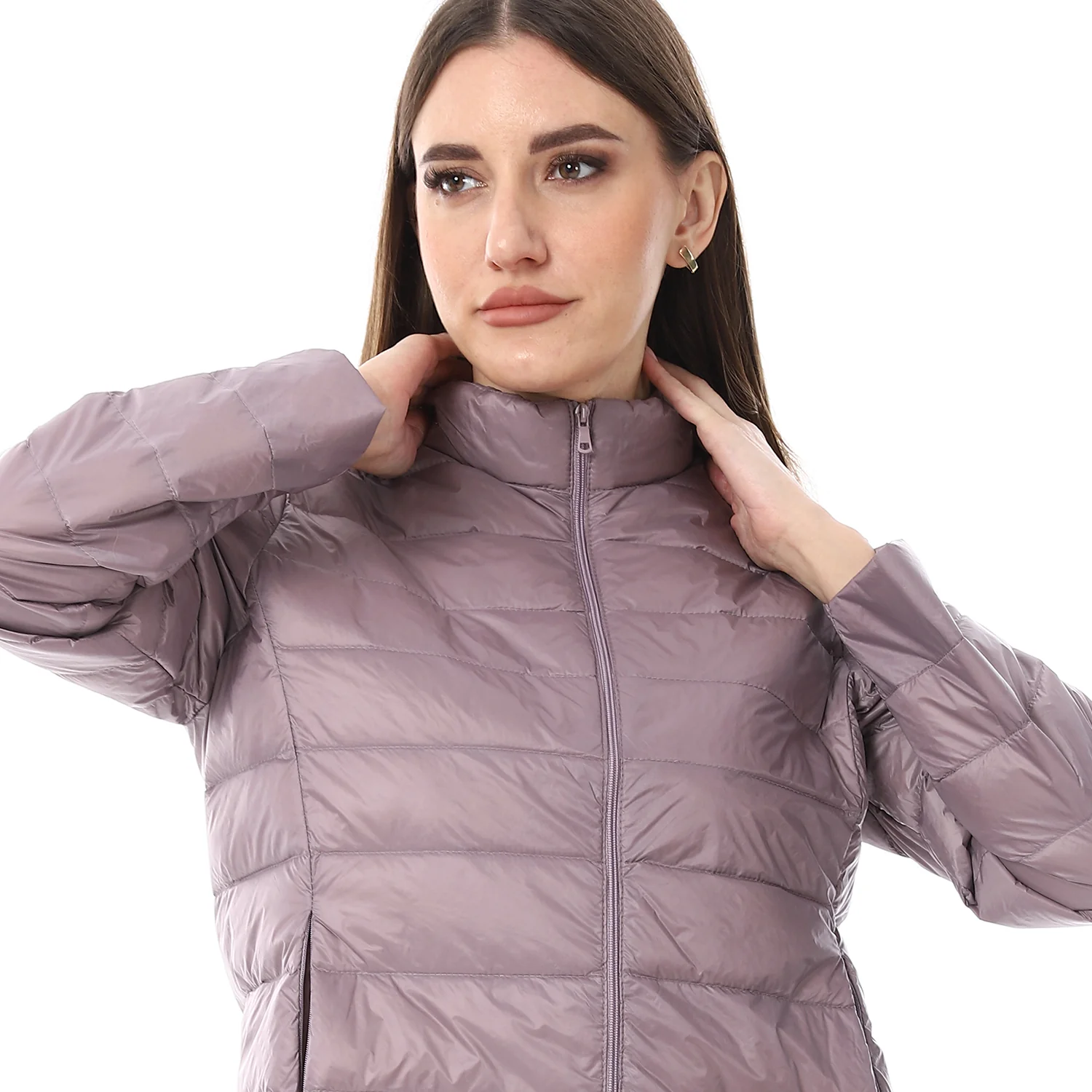 ACTIVNEW LADY'S DOWN JACKET - PURPLE - Image 3