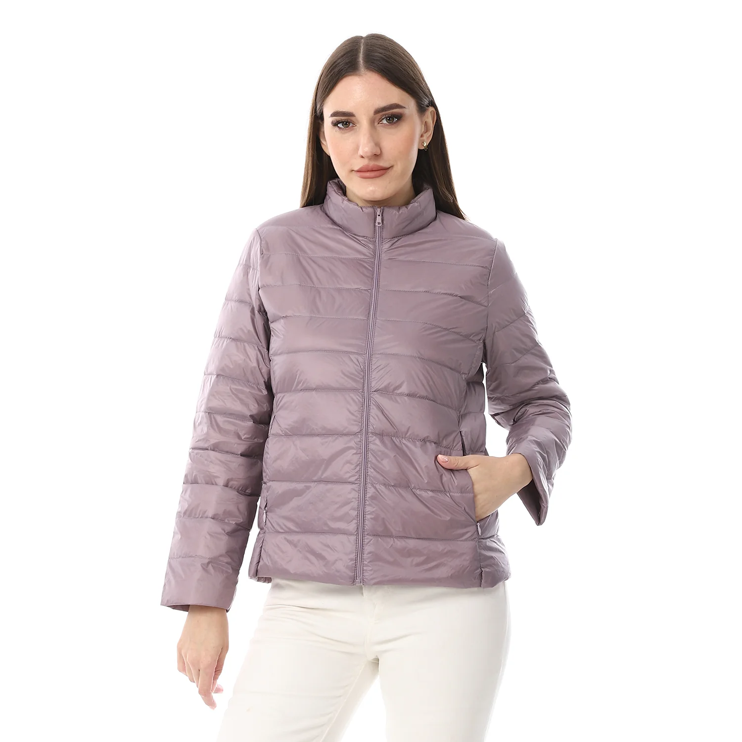 ACTIVNEW LADY'S DOWN JACKET - PURPLE - Image 4