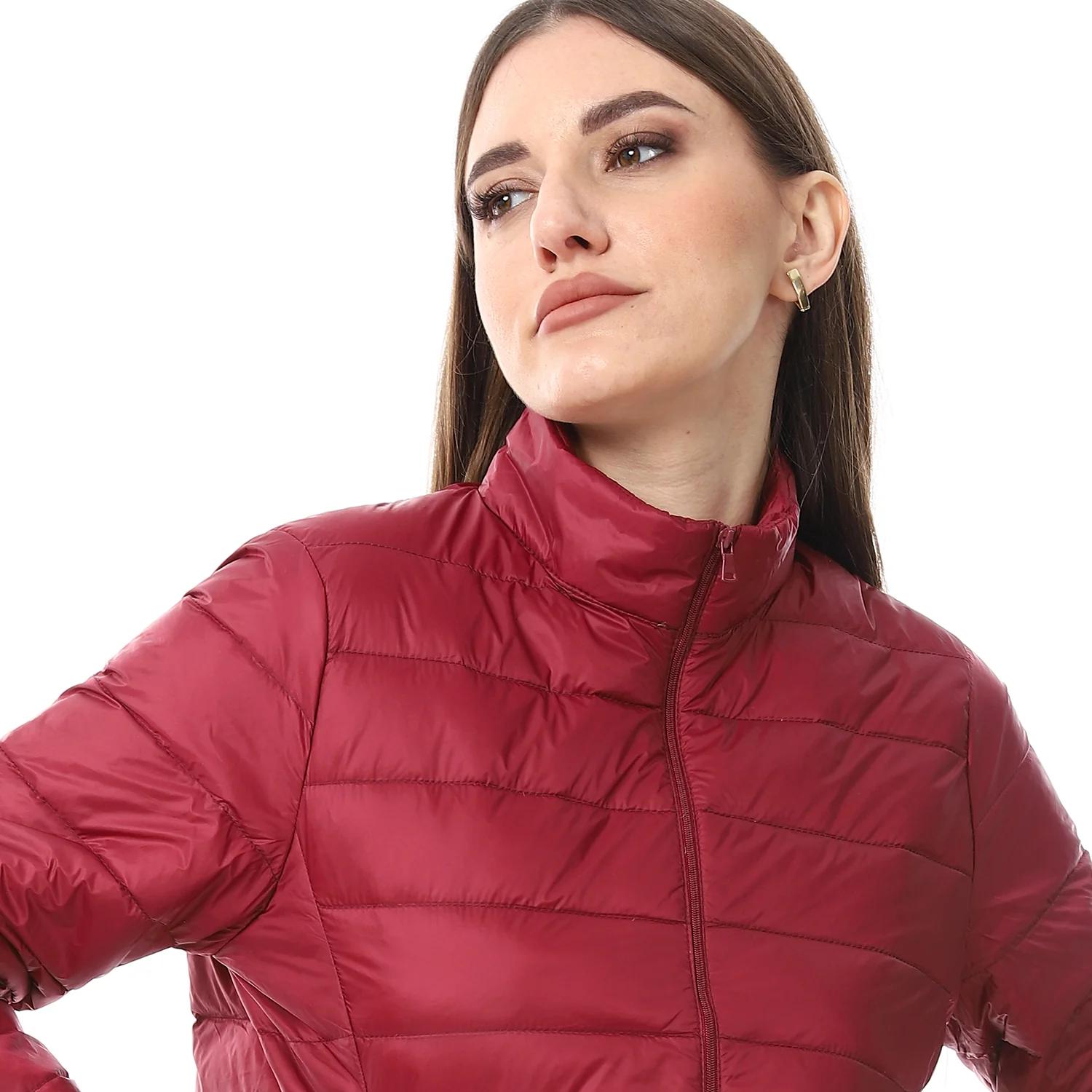 ACTIVNEW LADY'S DOWN JACKET - WINE - Image 3