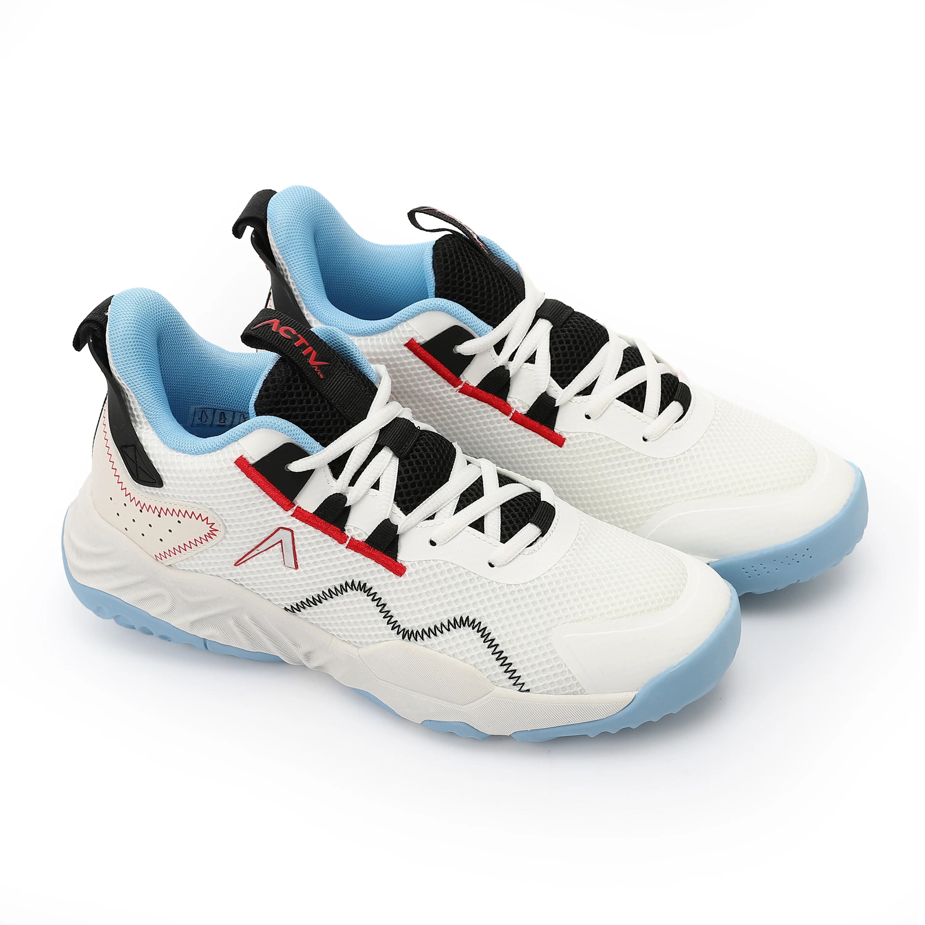 ACTIVNEW MEN'S SHOES - WHT & BLK - Image 2