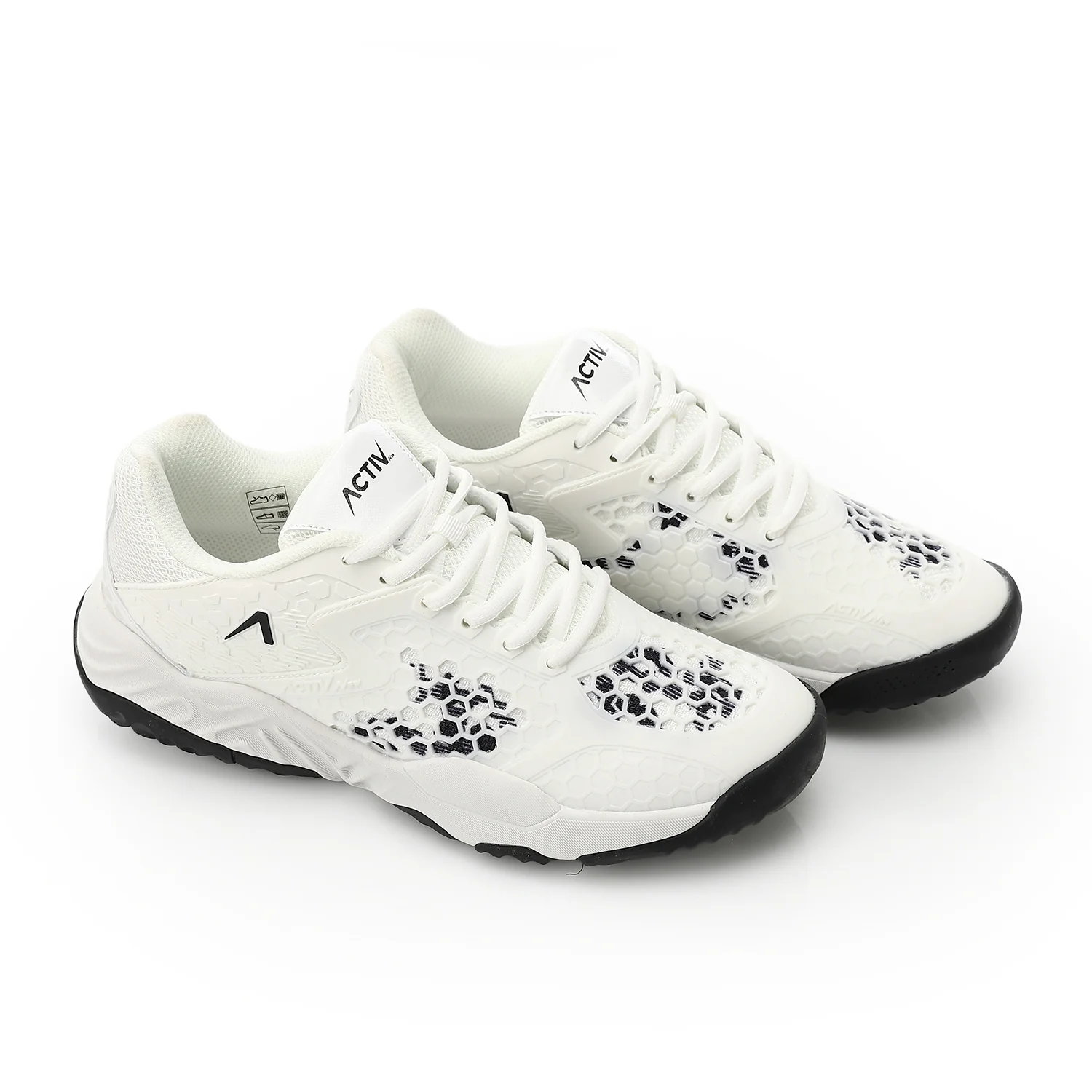 ACTIVNEW MEN'S SHOES - WHT & BLK - Image 3