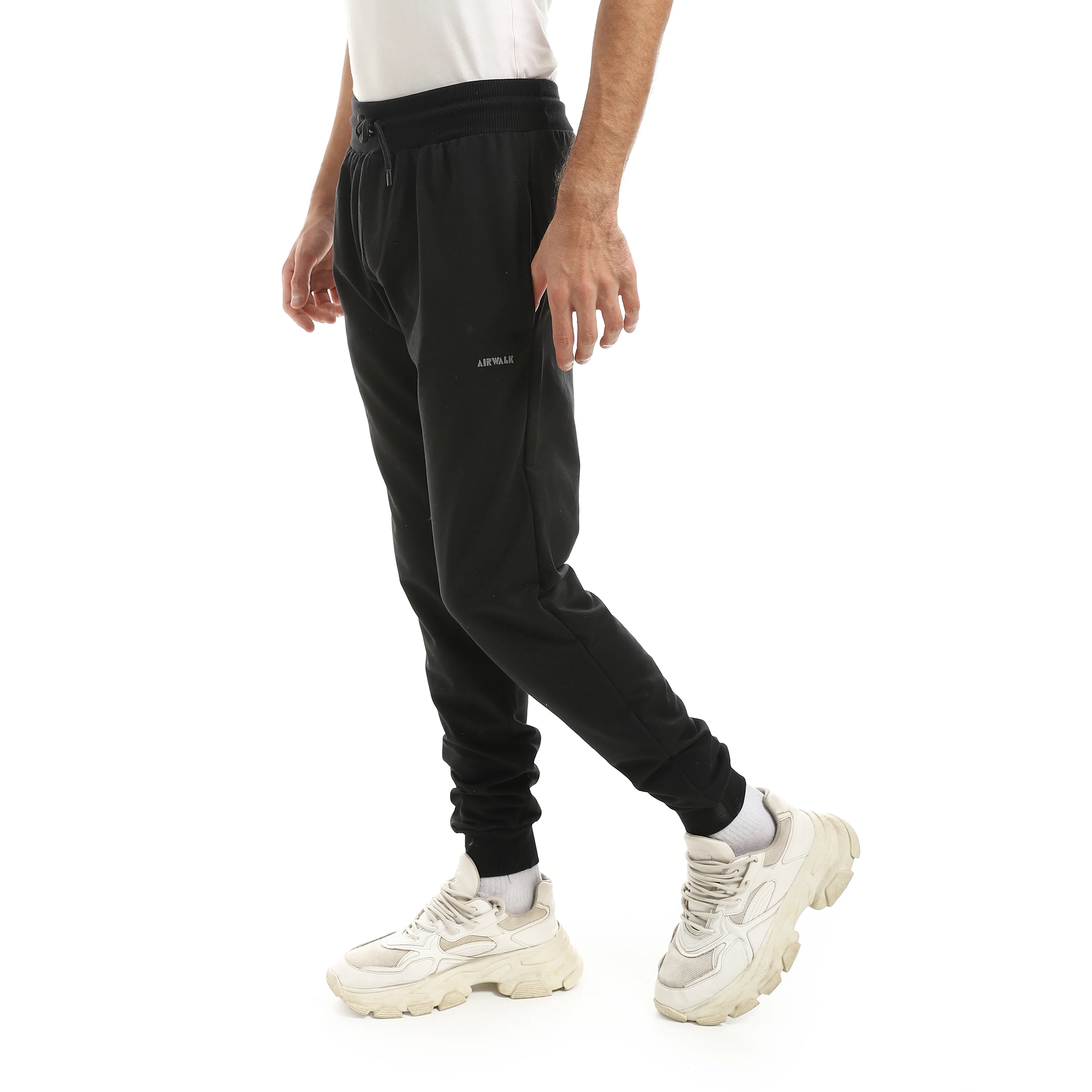 AIRWAK MENS ELASTIC-CUFF PANTS - شاركول - Image 2
