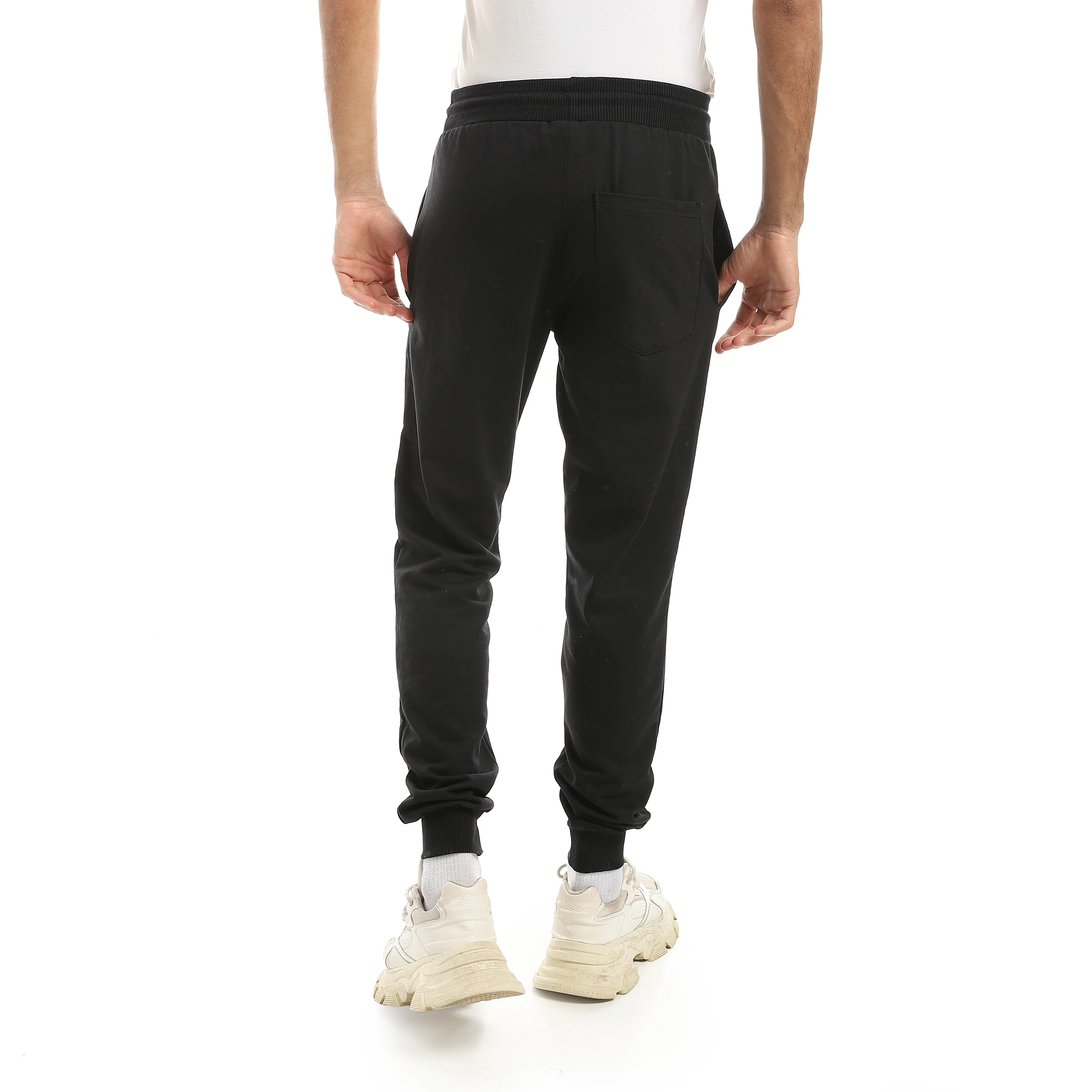 AIRWAK MENS ELASTIC-CUFF PANTS - شاركول - Image 3