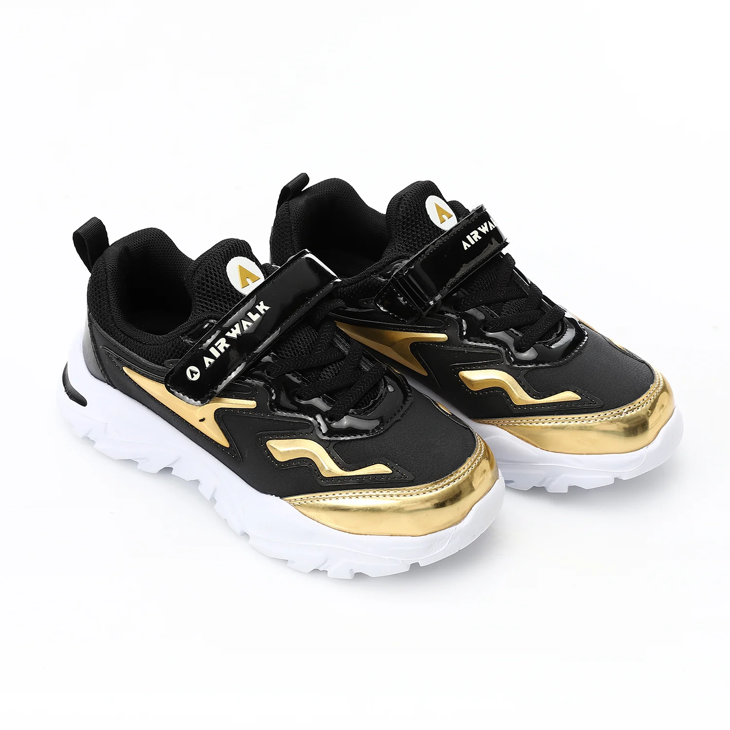 AIRWALK KIDS' VELCRO SHOES - أسود - Image 2