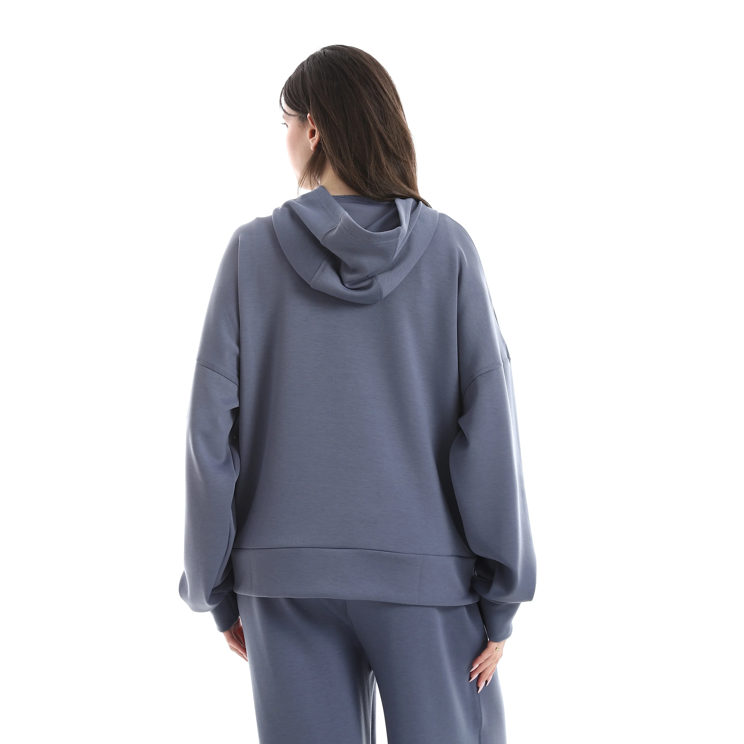BOX CROPPED HOODIE - بيترولي - Image 3