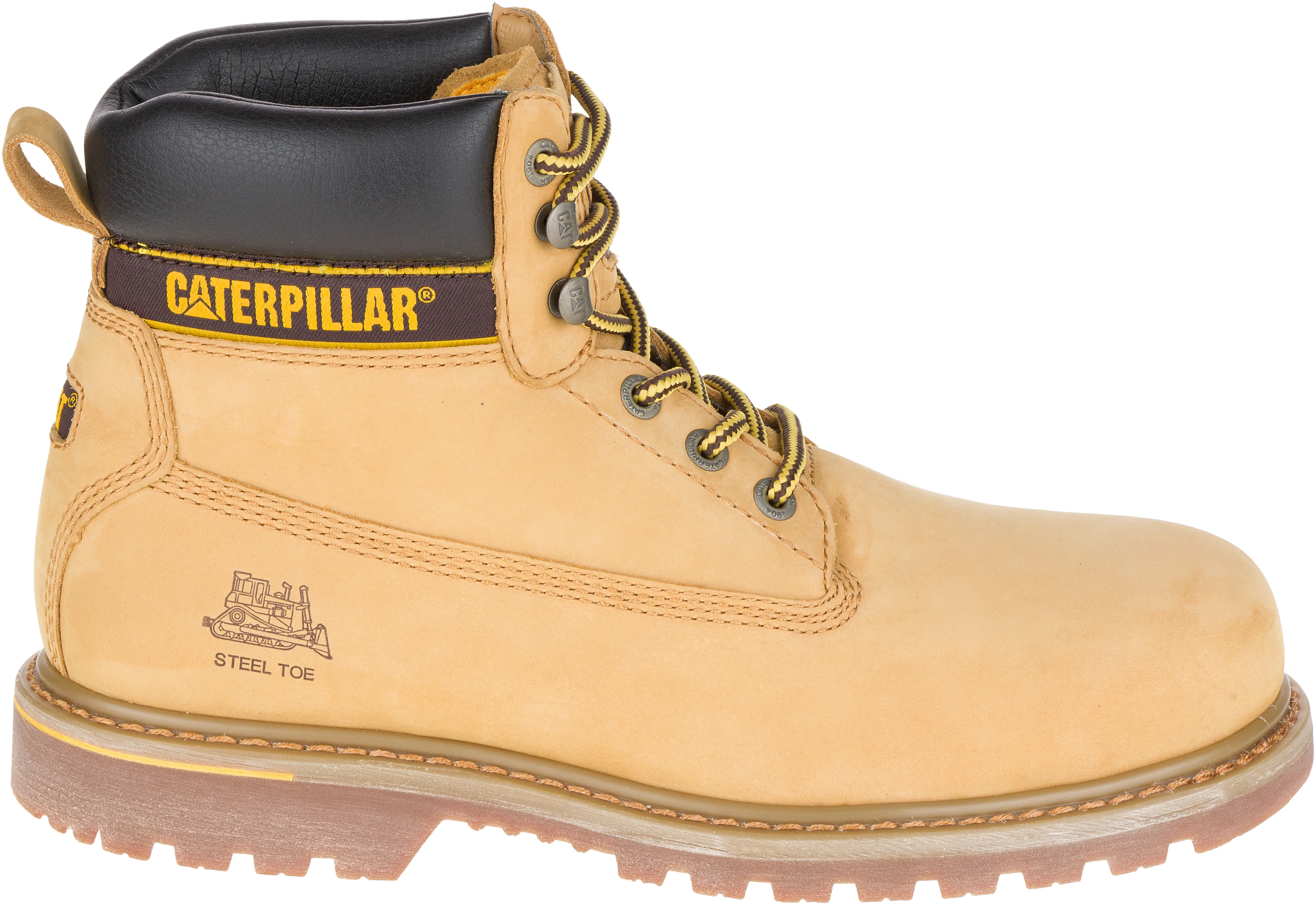 CAT HOLTON S3 HRO SRC SHOES - عسلي - Image 3