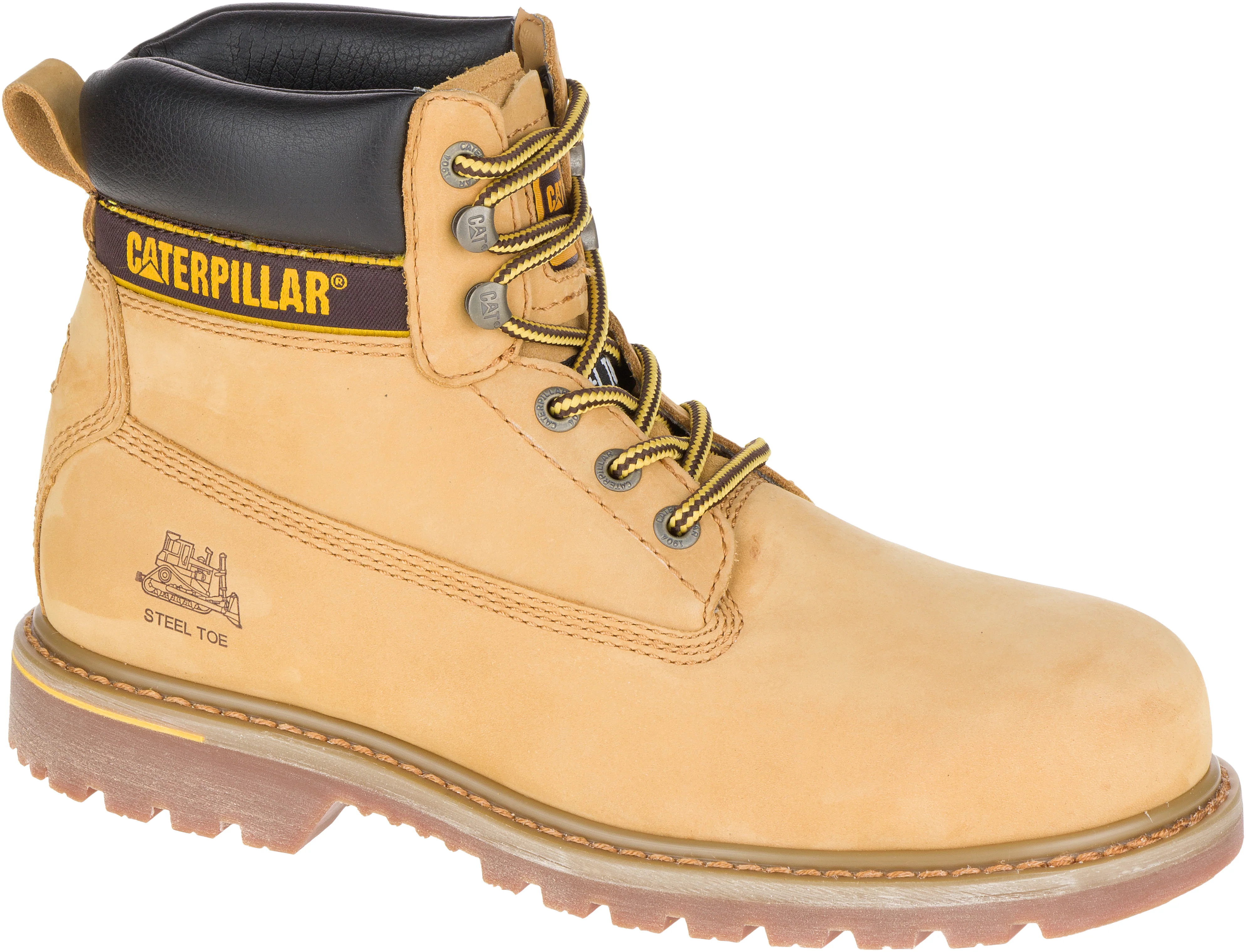 CAT HOLTON S3 HRO SRC SHOES - عسلي - Image 4
