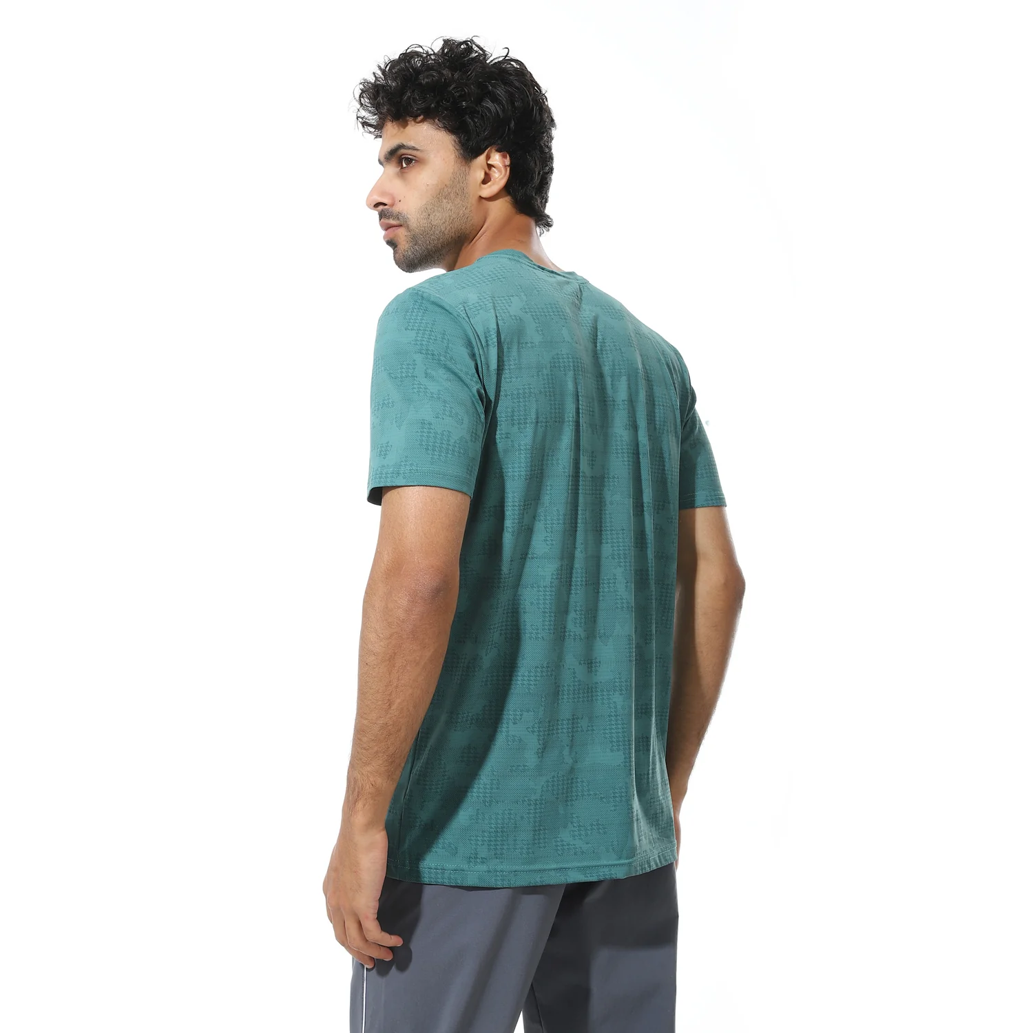 تى شيرت اكتف رجالى - زيتى فاتح - Image 3