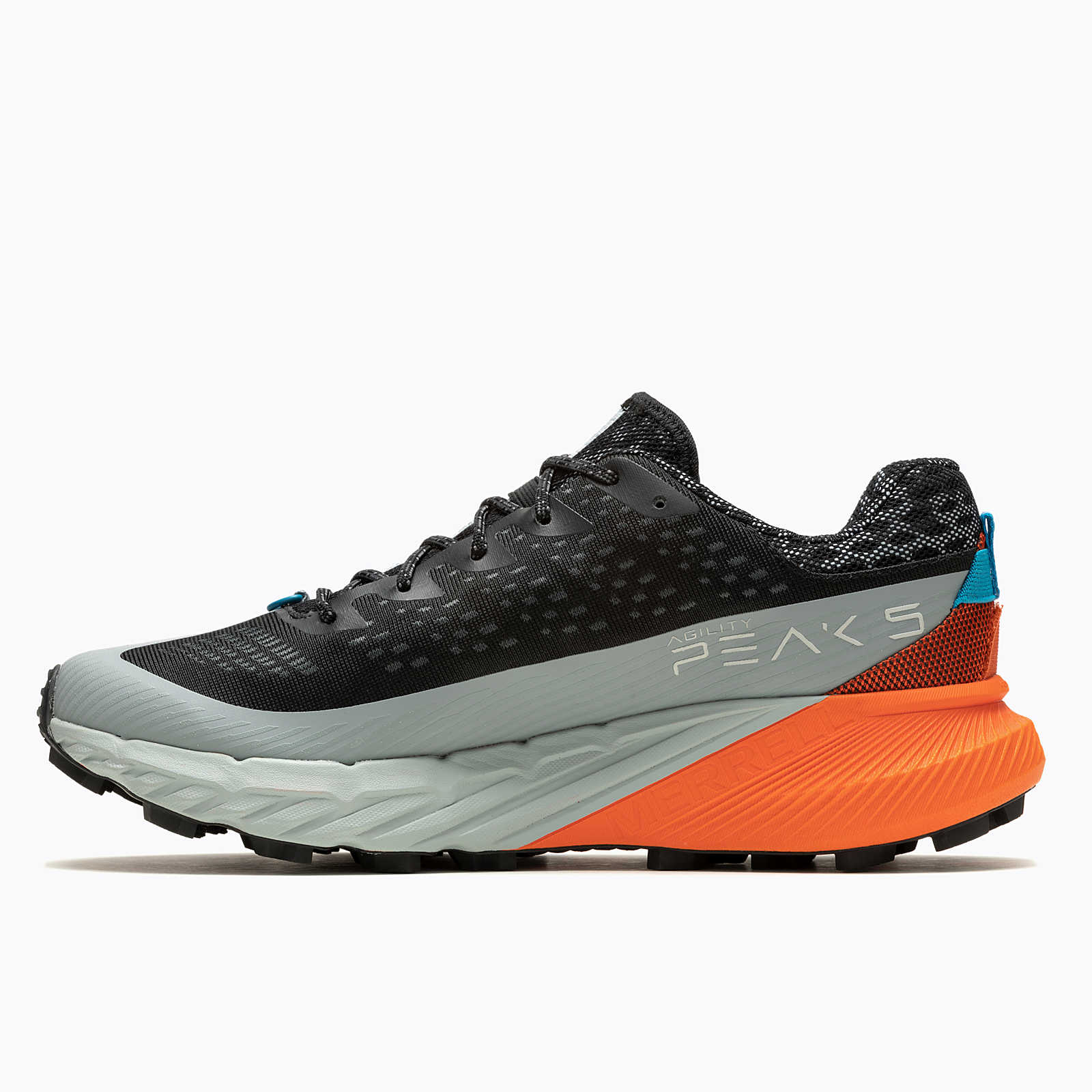 MERRELL AGILITY PEAK 5 SHOES - BLK & GREY - Image 3