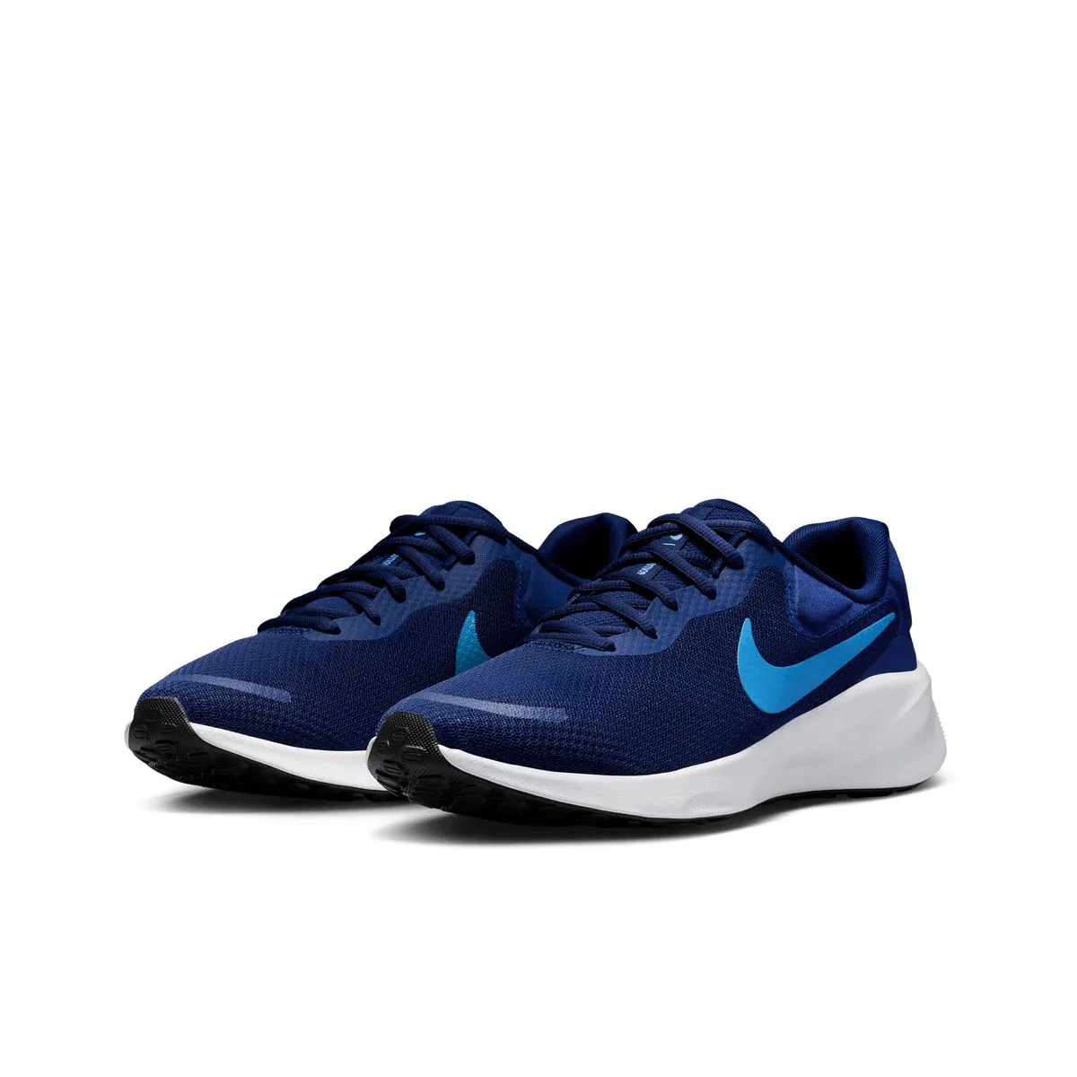 NIKE REVOLUTION 7 RUNNING SHOE - NVY & BLUE - Image 3