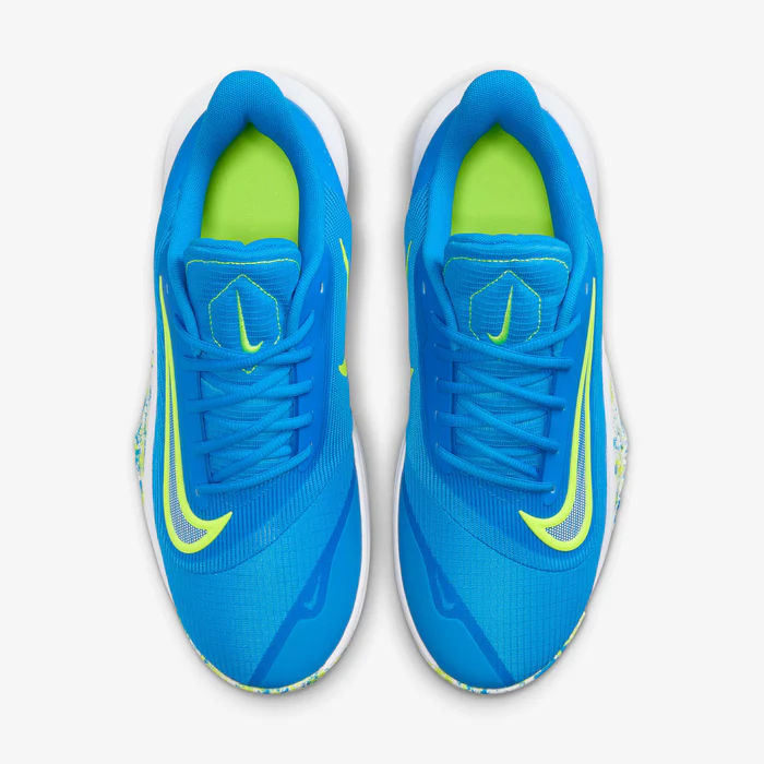 PRECISION VII BASKETBALL SHOES - BLUE & LIM - Image 3