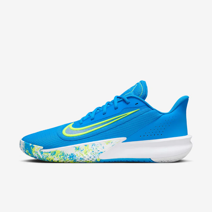 PRECISION VII BASKETBALL SHOES - BLUE & LIM - Image 5