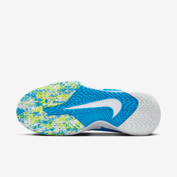 PRECISION VII BASKETBALL SHOES - BLUE & LIM - Image 6