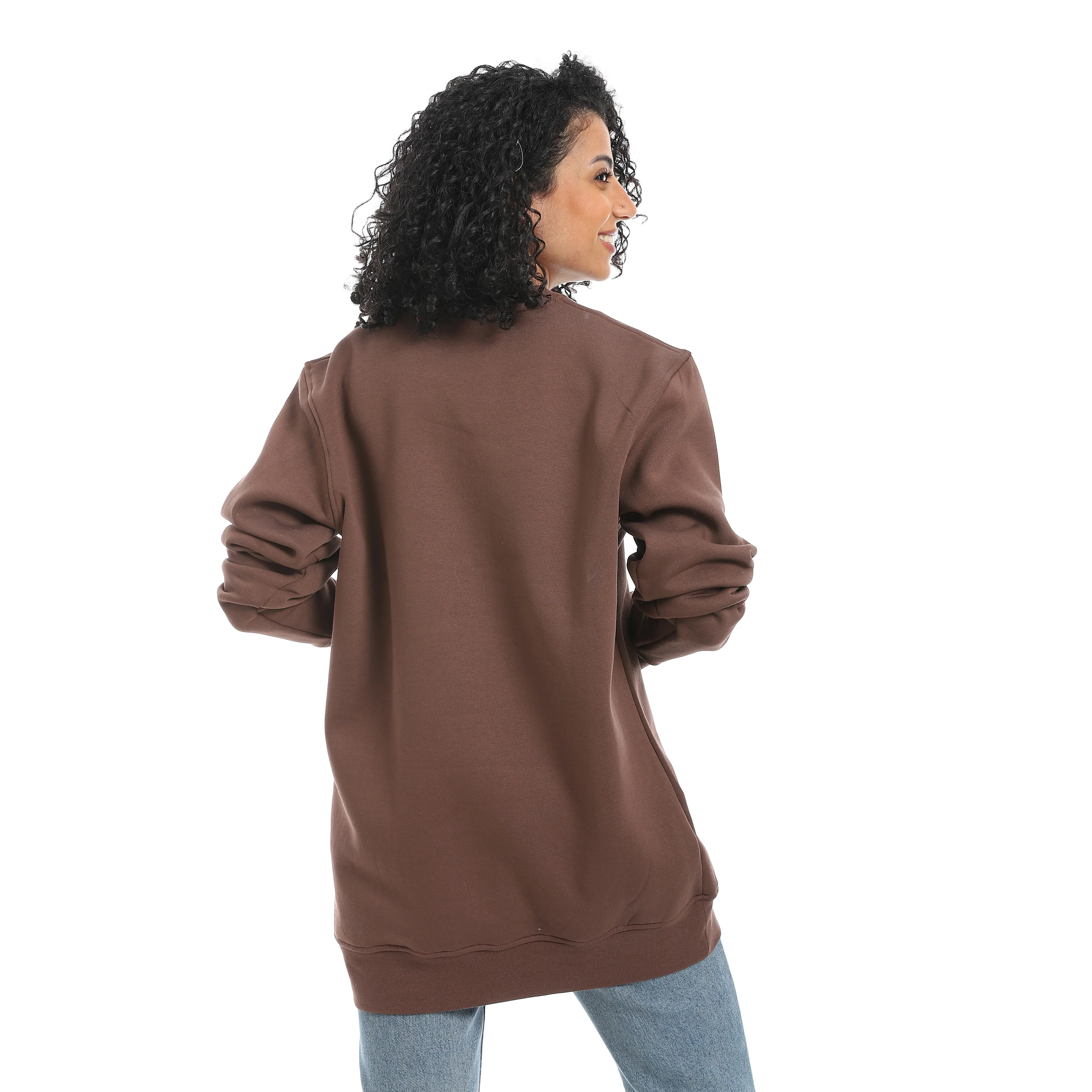 SCOPE PRINT SWEATSHIRT - بني - Image 3
