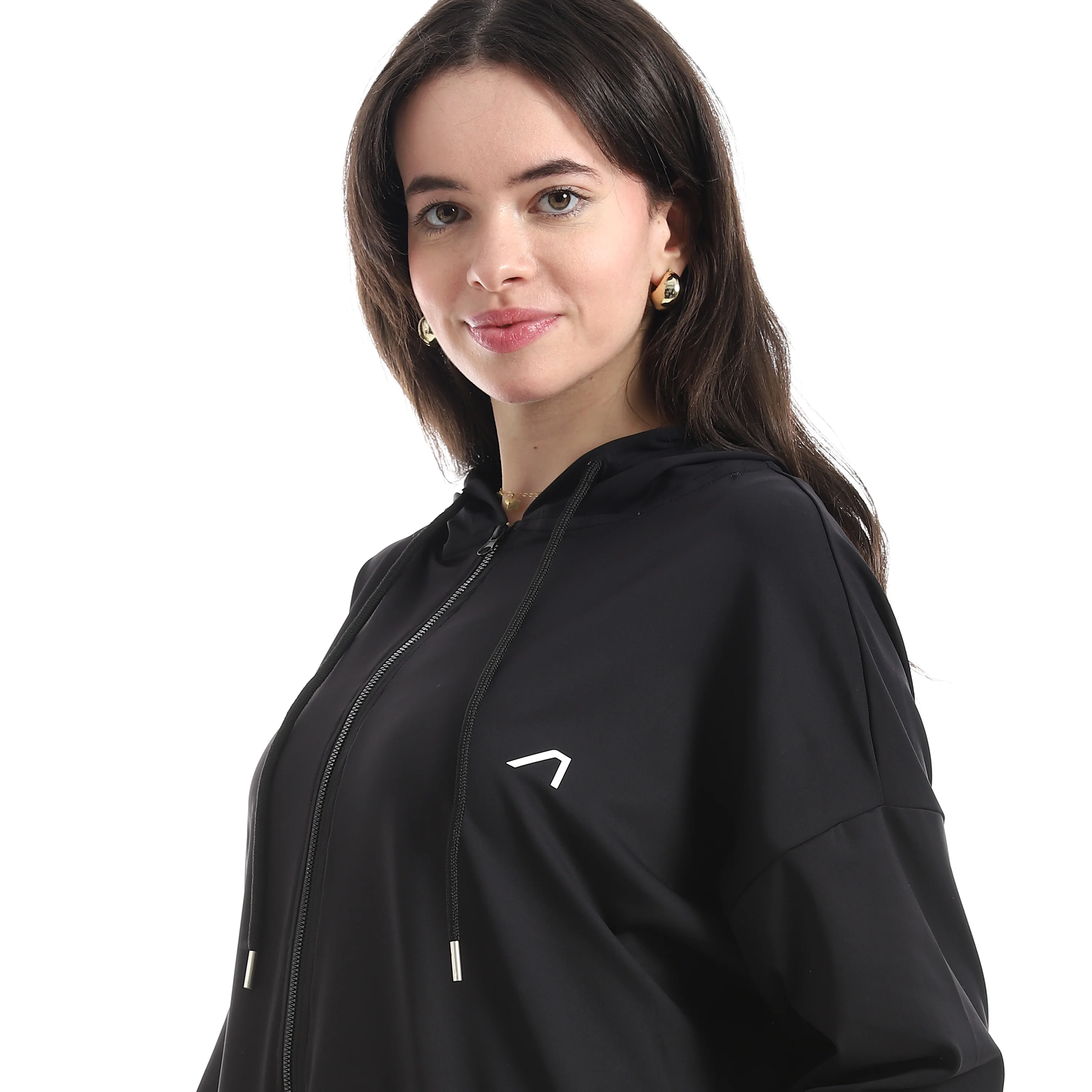 ULTRA OVERSIZED ZIPPER JACKET - اسود - Image 4