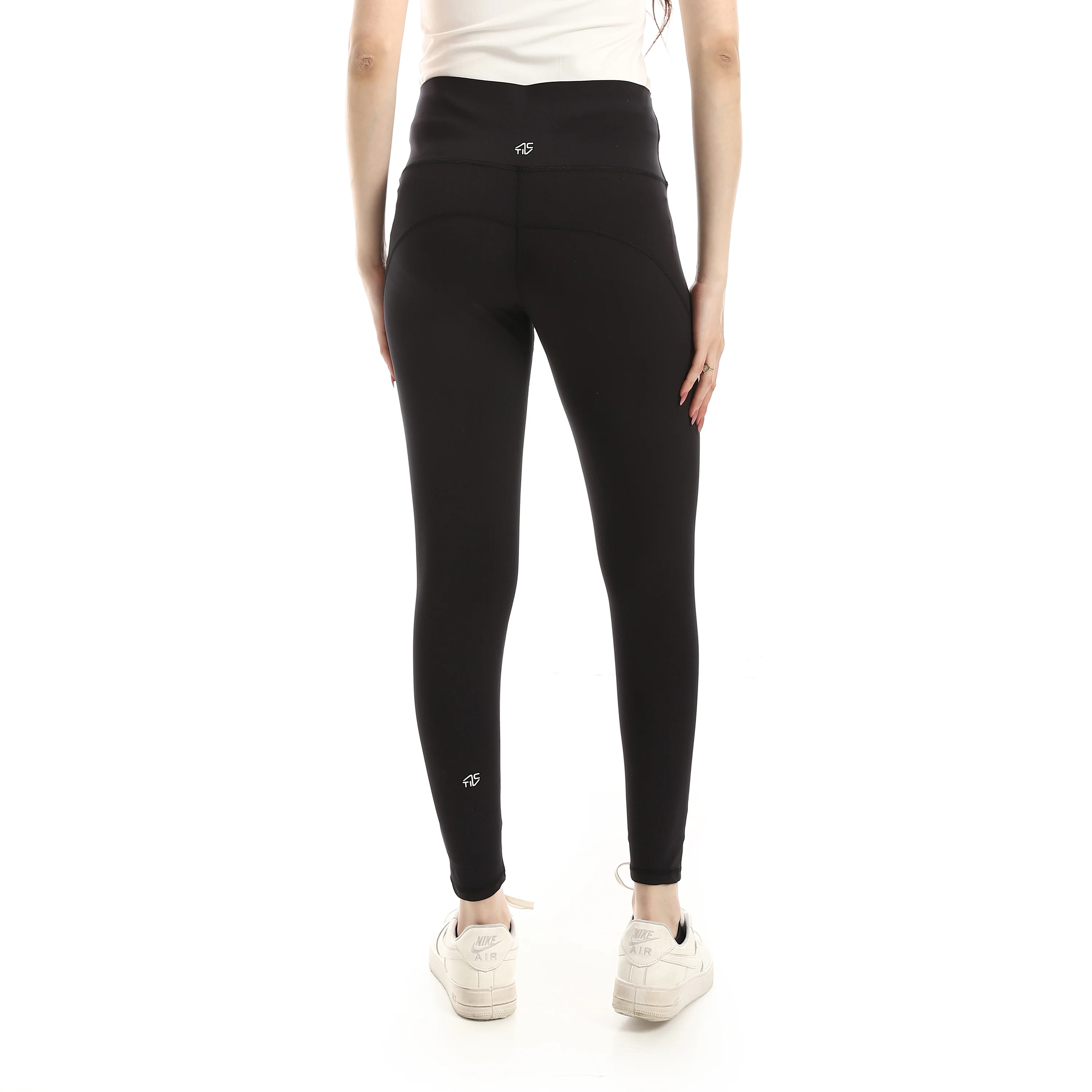WOMEN TIE-DYE LEGGING FB PANEL - اسود غامق - Image 3